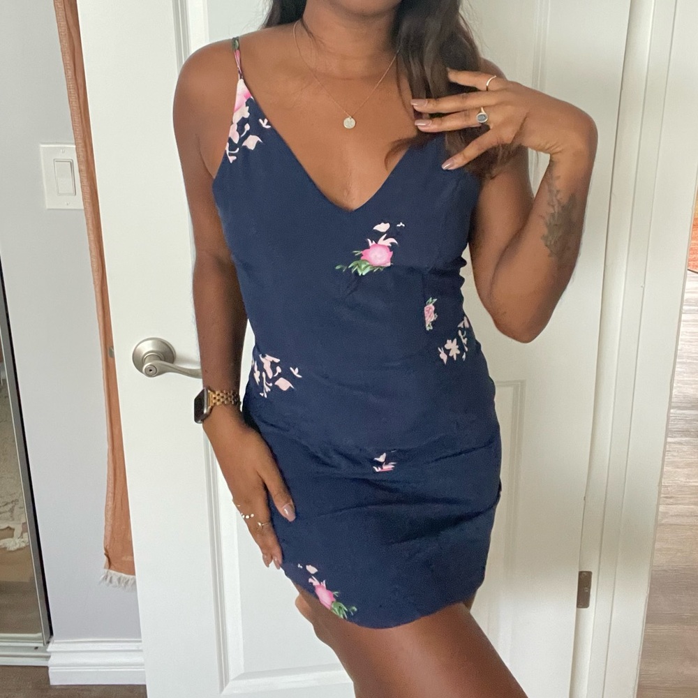 🌸🪻Floral Navy Mini Dress🪻🌸